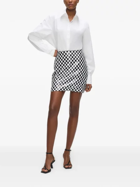 Fusta mini Karl Lagerfeld alb