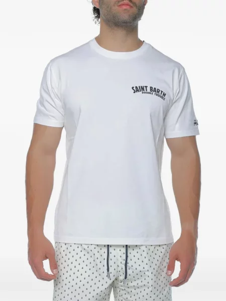 Tricou Mc2 Saint Barth cu imagine alb