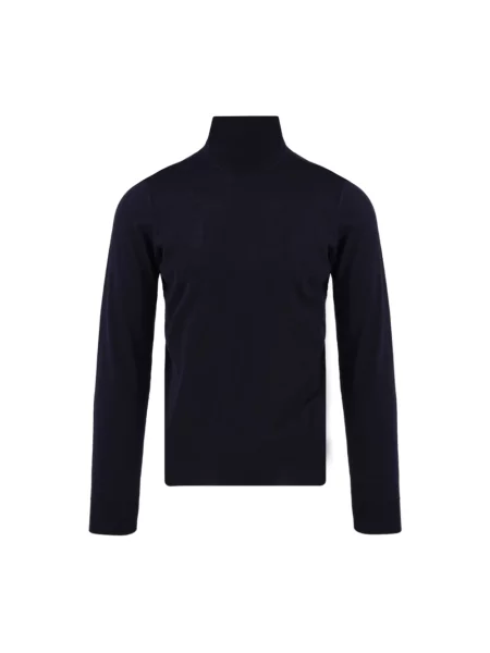 Sweter Drumohr wełniany niebieski