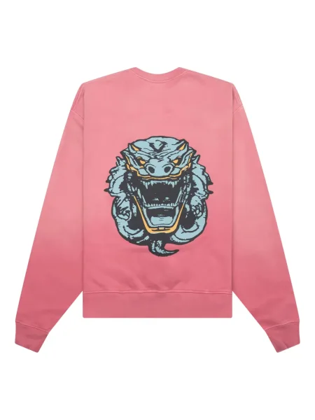 Hanorac crewneck D-r-g-n cu imagine roz
