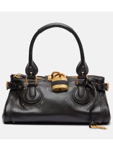 Geanta de piele Chloé din piele maro