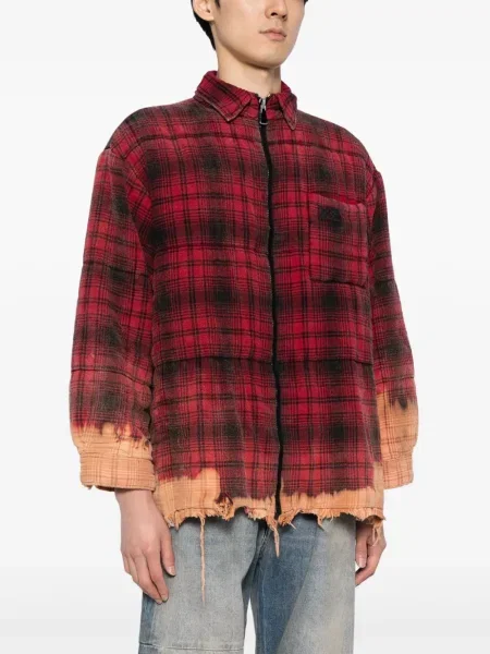 Cămașă Natasha Zinko în carouri roșu