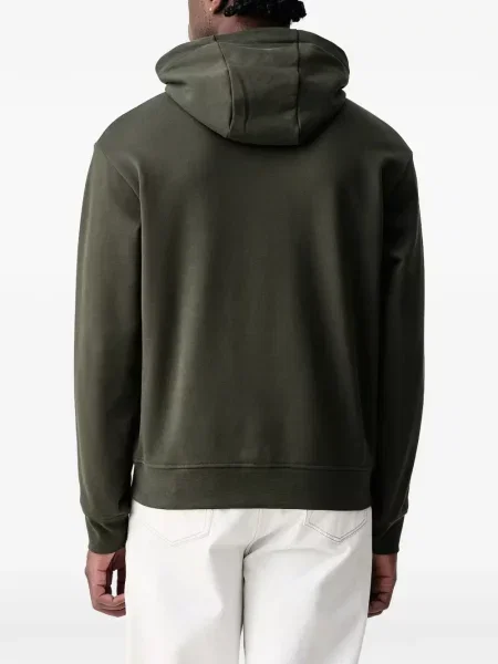 Суичър с качулка Armani Exchange с автограф зелено