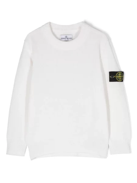 Sweter dziecięcy Stone Island biały
