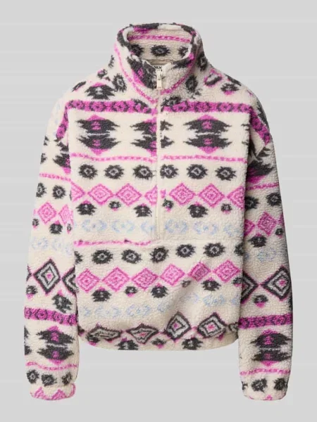 Bluza o kroju regular fit z wzorem na całej powierzchni model JANNE' Only biała
