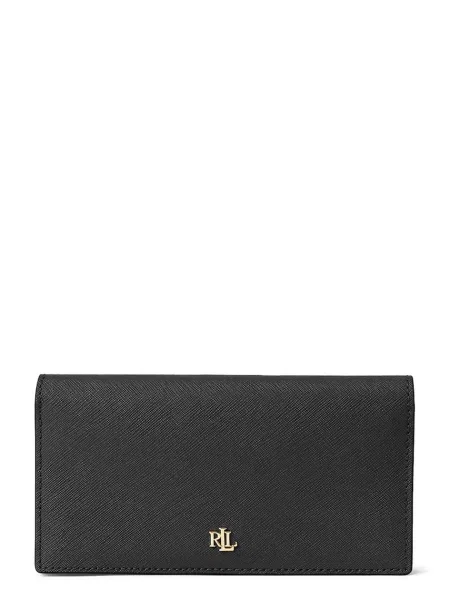 Lauren Ralph Lauren Veľká dámska peňaženka Slim Wallet Wlt Med čierna