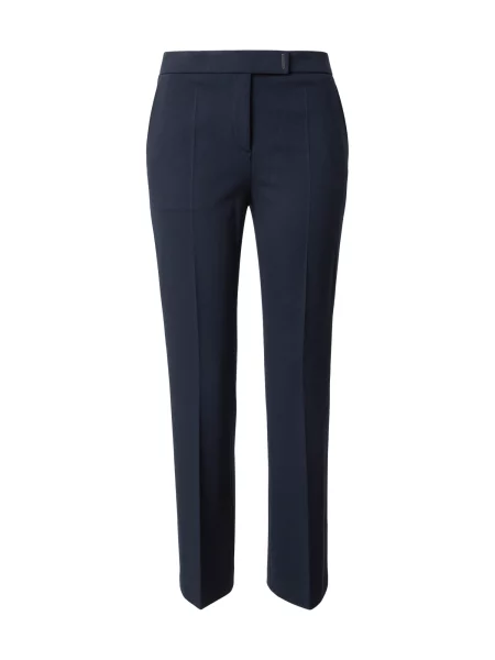 BOSS Pantaloni cu dungă Talia bleumarin