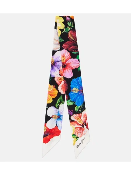 Fular Dolce&gabbana de mătase cu model floral