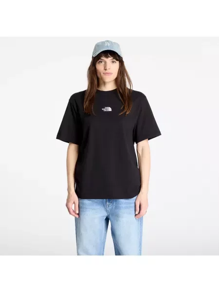 Тениска The North Face с принт черно