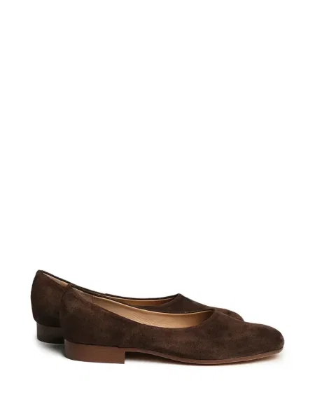 Papuci de casă Fortela din piele de căprioară slip-on maro