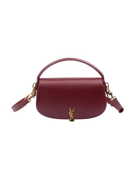 Torebka Saint Laurent skórzana czerwona
