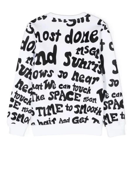 Bluza dziecięca Msgm biała