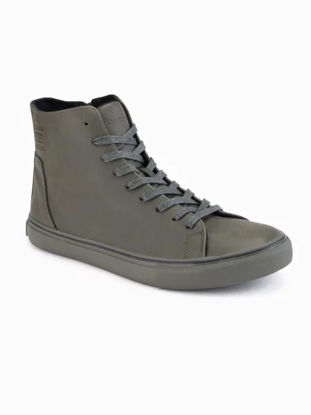 Ombre Kotníkové tenisky khaki