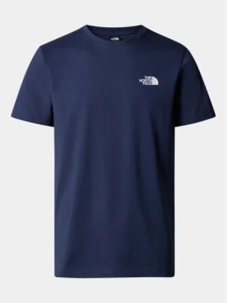 The North Face Marškinėliai Simple Dome Tamsiai Regular Fit mėlyna
