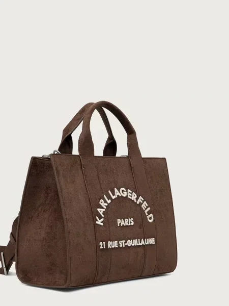 Geantă shopper Karl Lagerfeld din piele maro