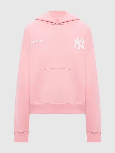 Утепленное худи Sporty & Rich розовое