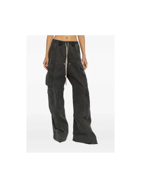 Spodnie cargo Rick Owens szare