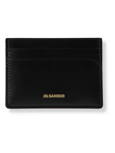 Portfel Jil Sander skórzany czarny