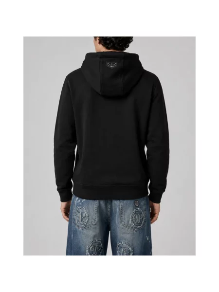 Bluza z kapturem Philipp Plein z kapturem czarna