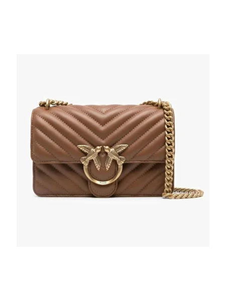 Crossbody kabelka Pinko hnedá