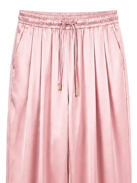 Pantaloni Danamé cu cordon roz