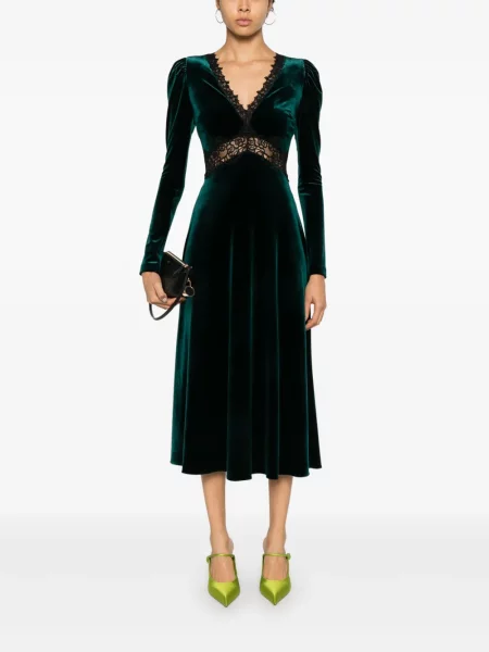 Rochie maxi Nissa de costum verde