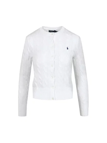 Kardigan Polo Ralph Lauren z długim rękawem biały
