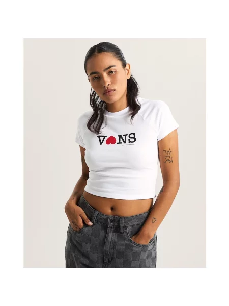 Tricou copii Vans alb