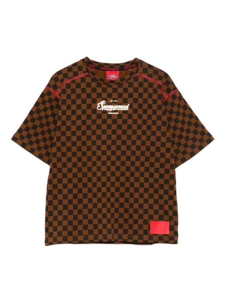 Koszulka dziecięca Sprayground Kid brązowa