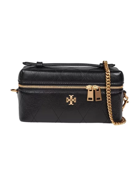 Torebka Tory Burch skórzana pikowana czarna
