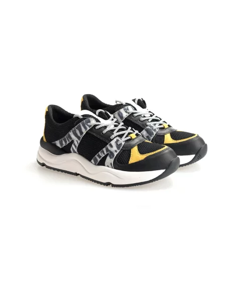 Sneakersy Geox skórzane czarne