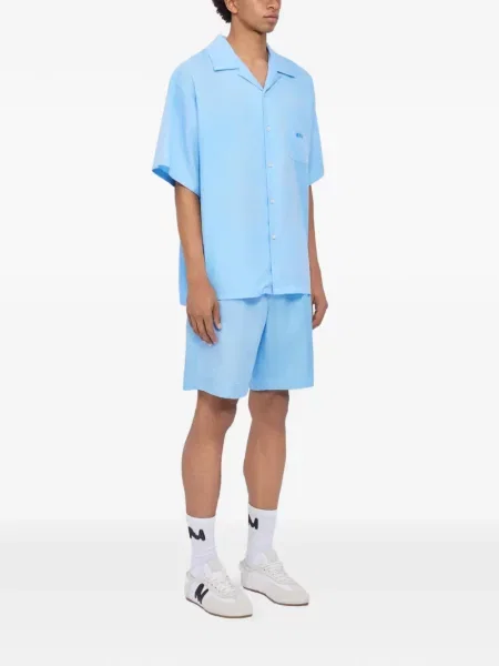 Pás kraťasy Msgm s autogramem modré