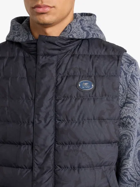 Vestă Etro cu model paisley albastru