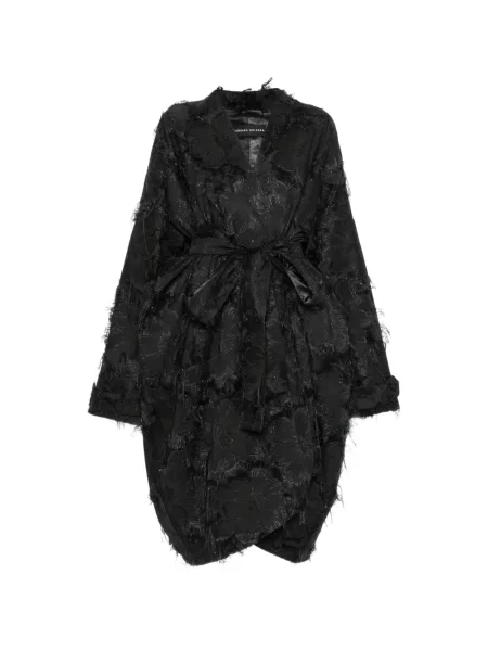 Palton Barbara Bologna din jacard negru