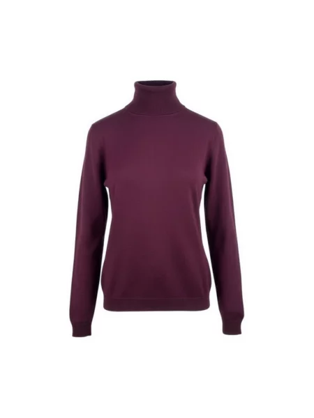 Sweter La Fileria wełniany czerwony