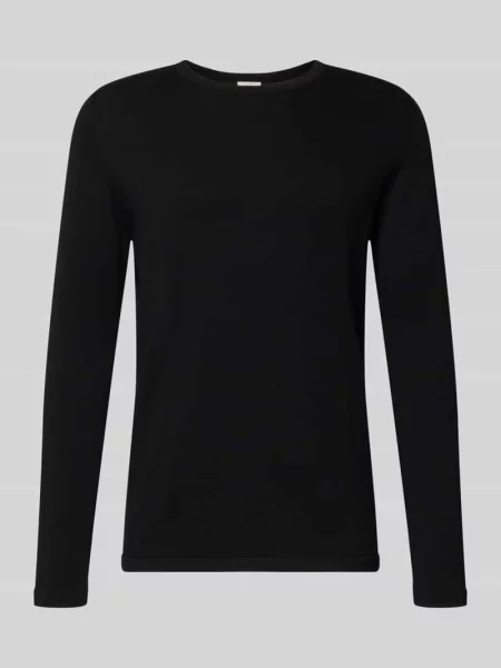 Sweter o kroju slim fit w stylu dzianiny model Mino' Drykorn czarny