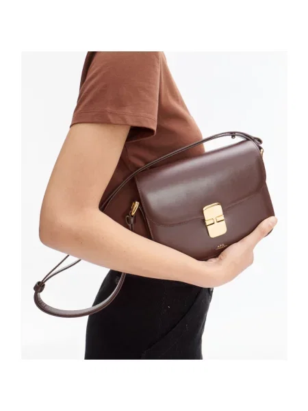 Torebka A.p.c. klasyczna brązowa