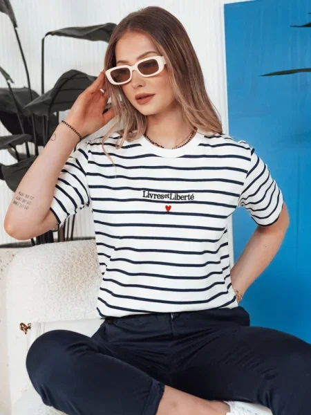 T-shirt TUMULS Dstreet biały