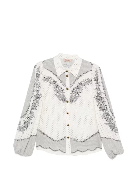 Bluză Twinset cu model floral cu imagine