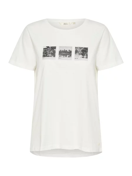 Cream Tricou Norma gri alb