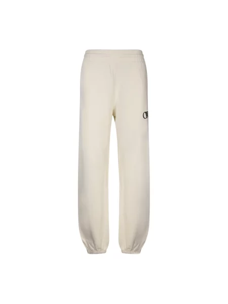Spodnie Off-white z nadrukiem eleganckie białe