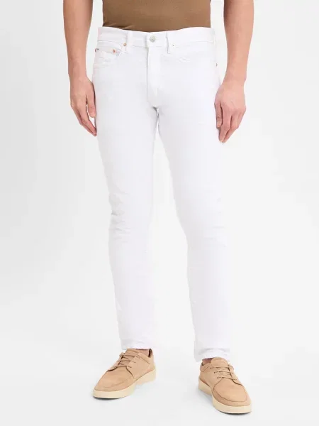 Jeansy o kroju slim fit z 5 model ‘SULLIVAN’ Polo Ralph Lauren białe
