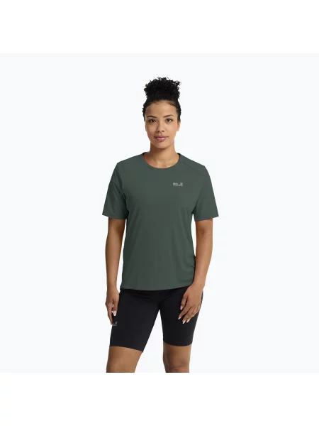Tricou de trekking pentru femei Jack Wolfskin Prelight Suncool Duro sago palm