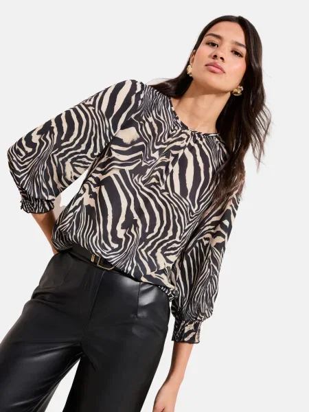 Friends Like These Bluză bej negru