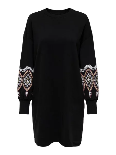 ONLY Rochie ONLBROOKE portocaliu / negru alb