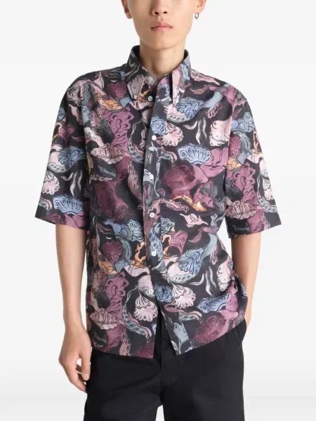 Krátká košile Lemaire černá