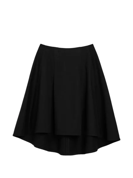 Fustă midi Ami Paris în linie A negru