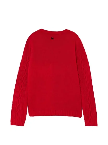 Sweter dziecięcy Benetton czerwony