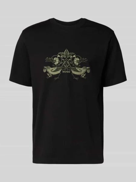 Hugo T-Shirt Denrith schwarz czarna