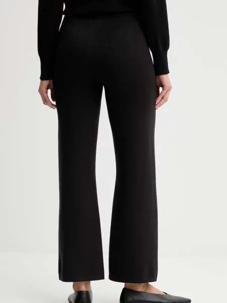 Kalhoty Calvin Klein high waist černá